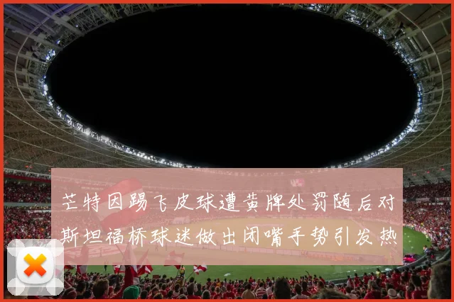 芒特因踢飞皮球遭黄牌处罚随后对斯坦福桥球迷做出闭嘴手势引发热议